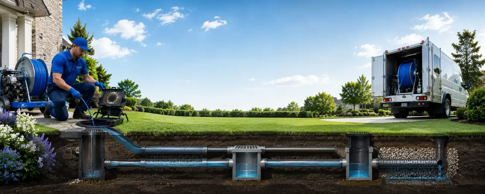 Outdoor drain cleaning information for Asbury, IA
